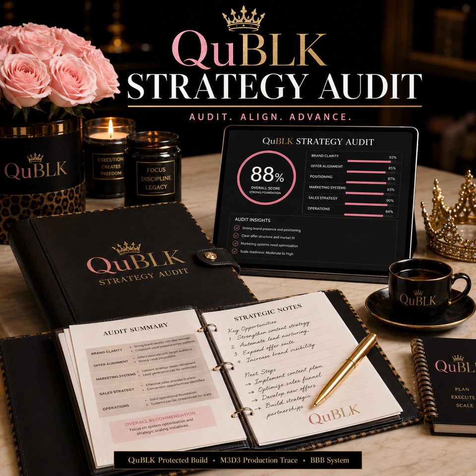 QuBLK Strategy Audit